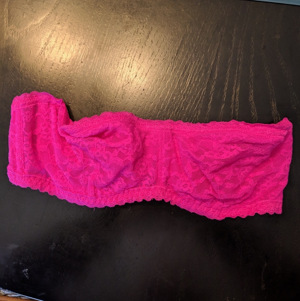 NWT VS Pink Bandeau Strapless Top